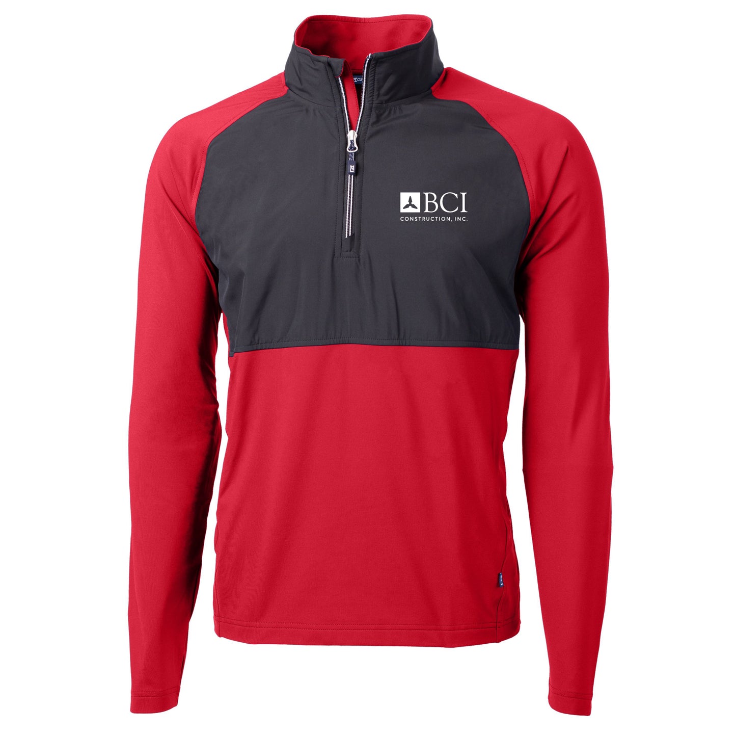 BCI Cutter & Buck Men's Adapt Eco Knit Hybrid Recycle Quarter Zip