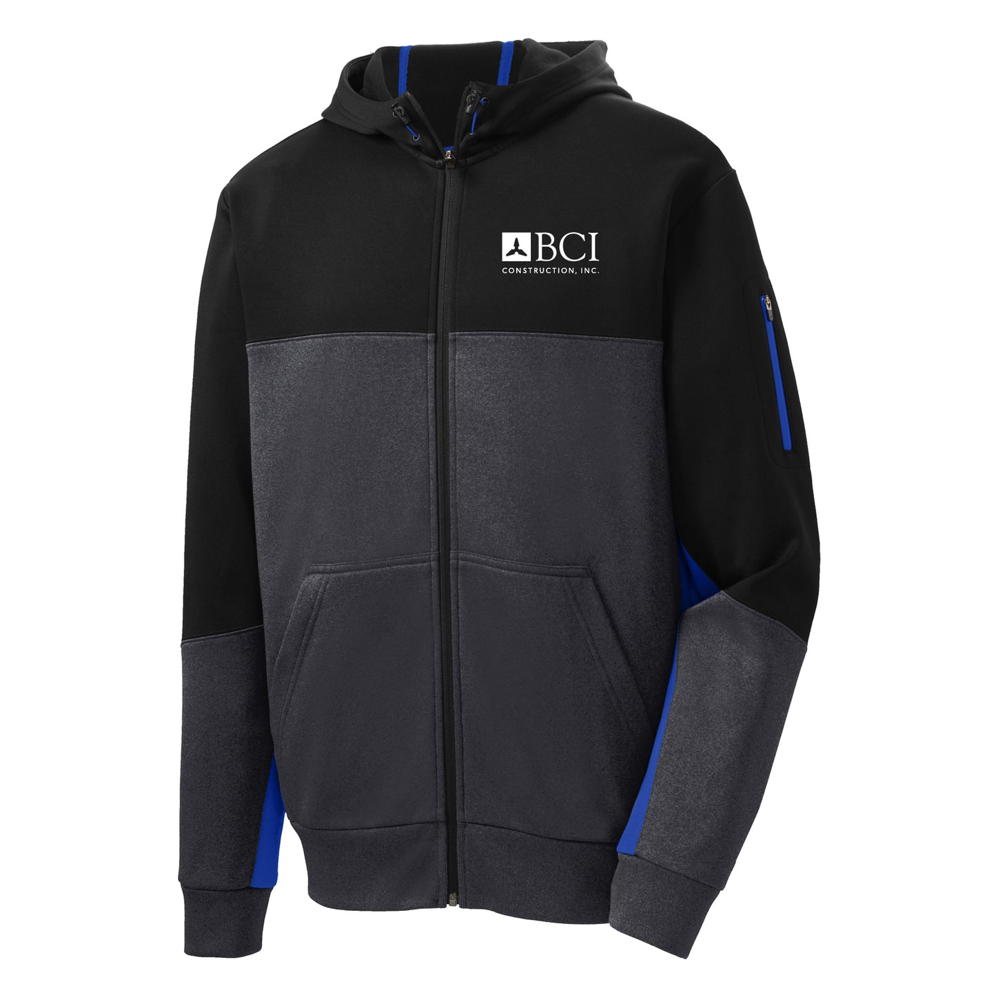 BCI Tech Fleece Colorblock Full-Zip Hooded Jacket