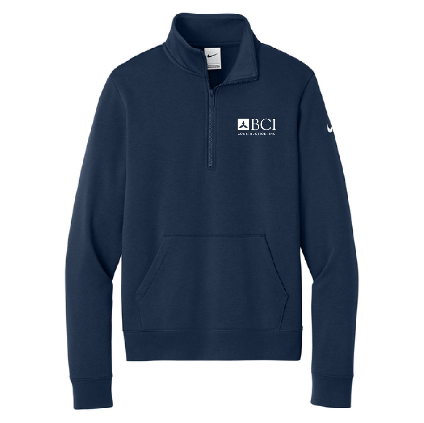 BCI Nike Women's Club Fleece Sleeve Swoosh 1/2-Zip