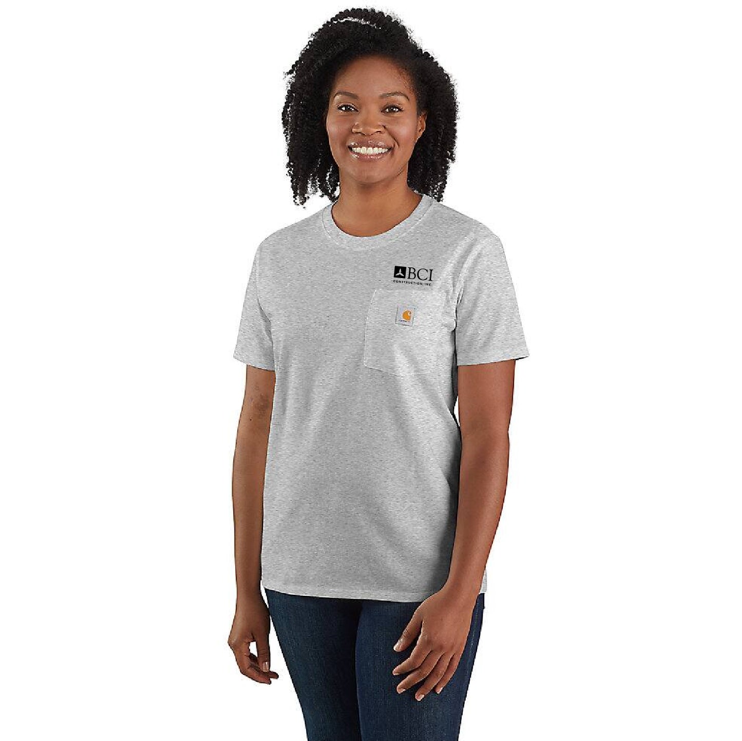 BCI Carhartt Women's Women's Loose Fit Heavyweight Short-Sleeve Pocket T-Shirt