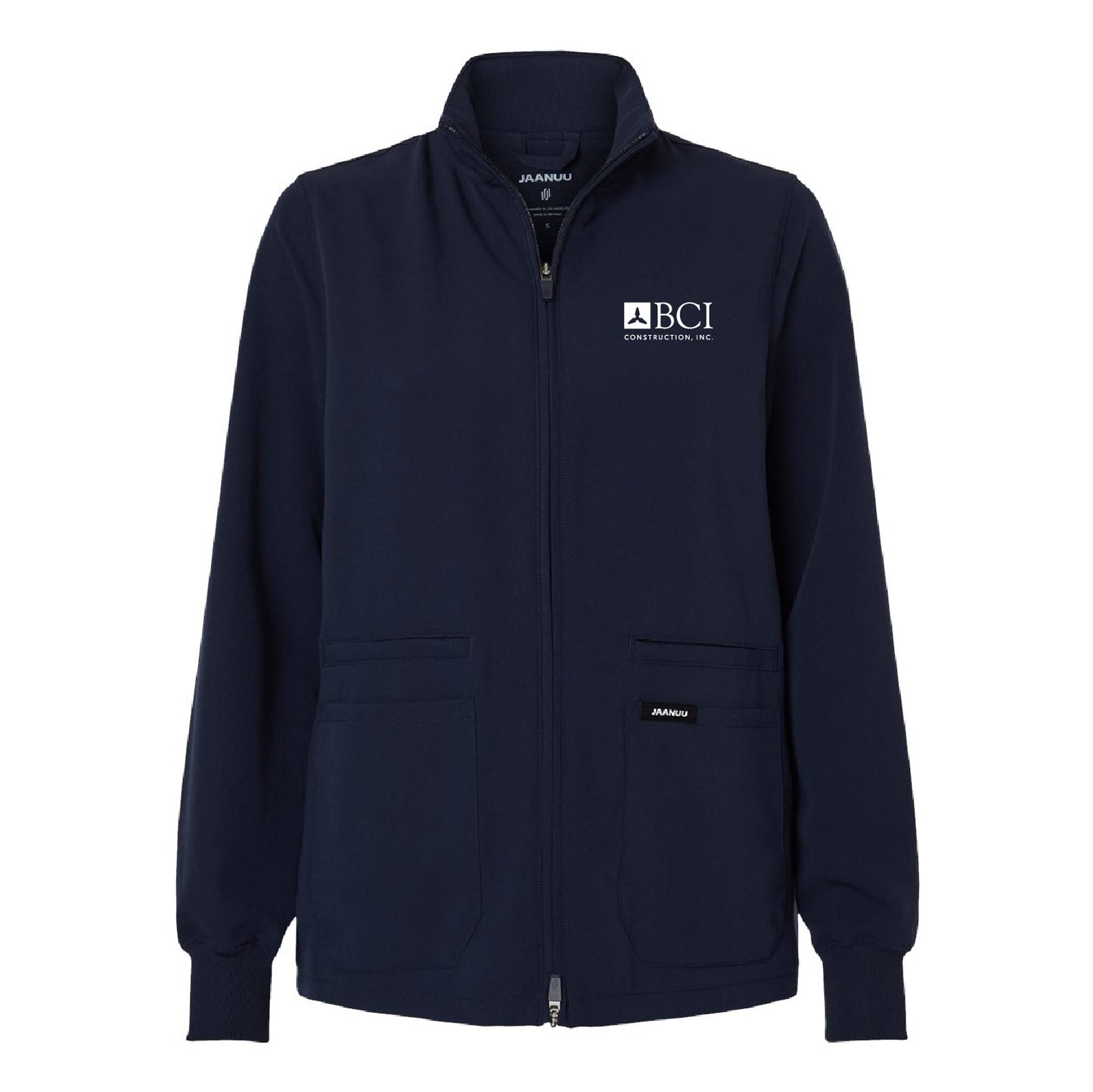 BCI Jaanuu Women's Ceri Essential Full-Zip 6-Pocket Scrub Jacket