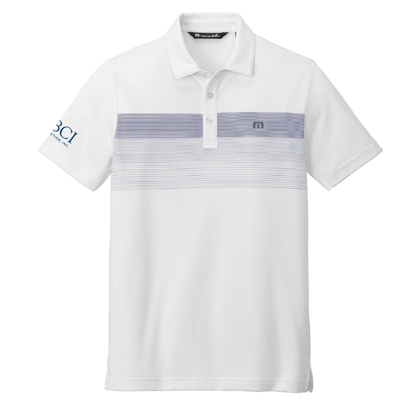 BCI TravisMathew Coastal Chest Stripe Polo (Right Sleeve)