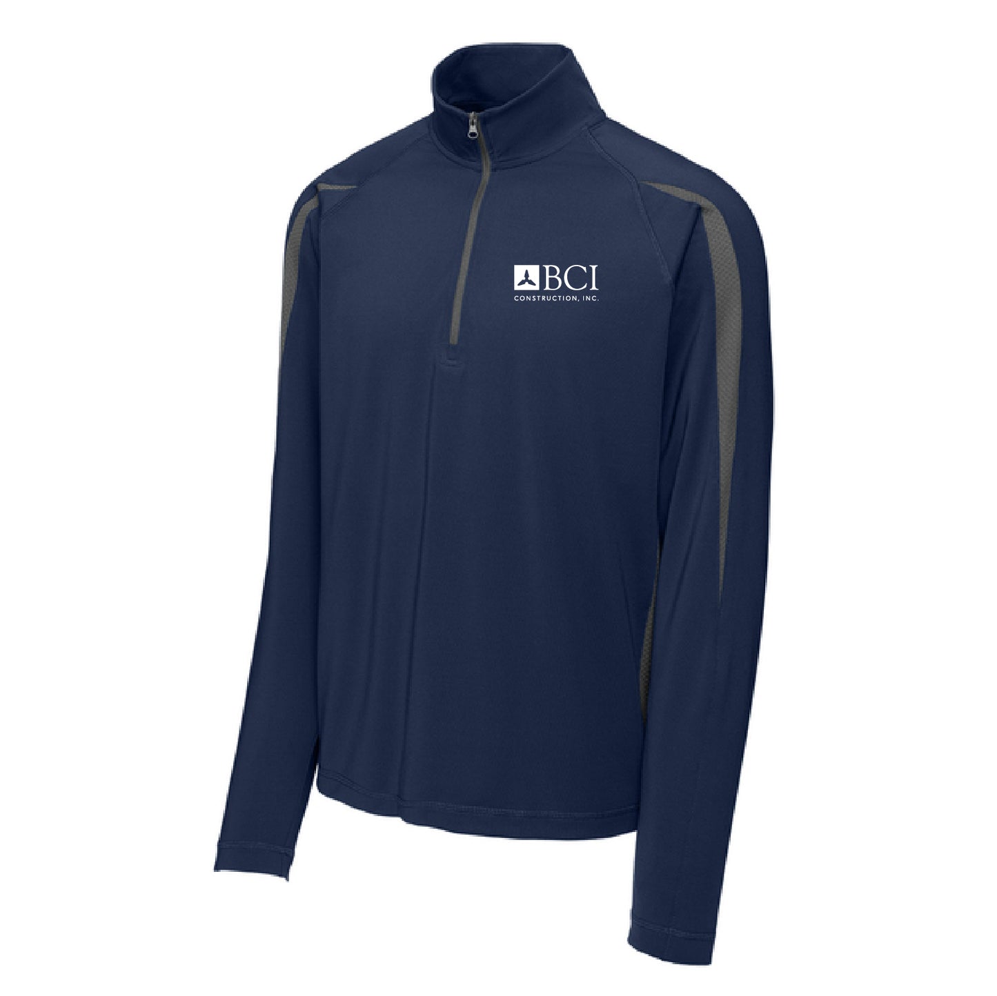 BCI Sport-Wick® Stretch 1/4-Zip Colorblock Pullover