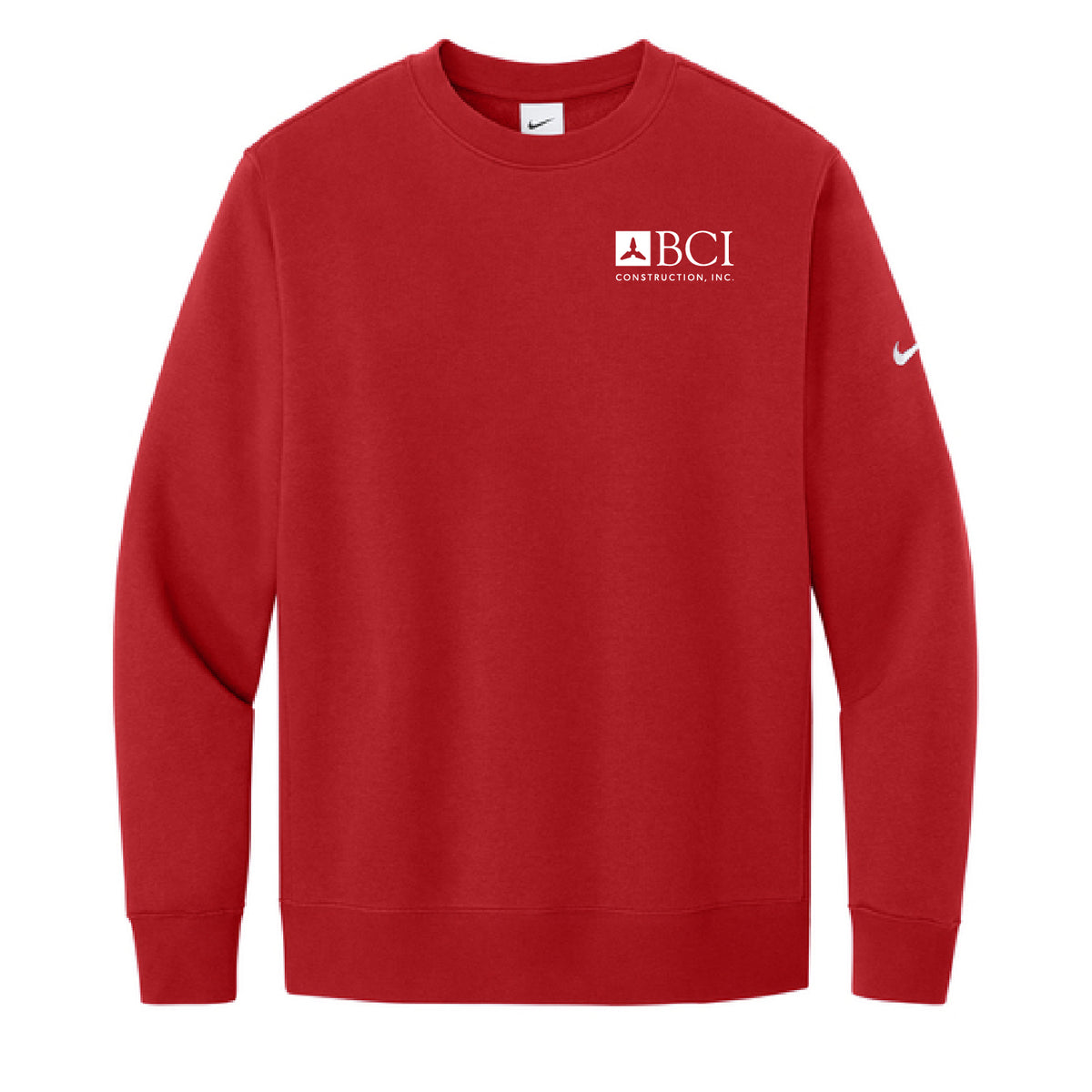 BCI Nike Club Fleece Sleeve Swoosh Crew