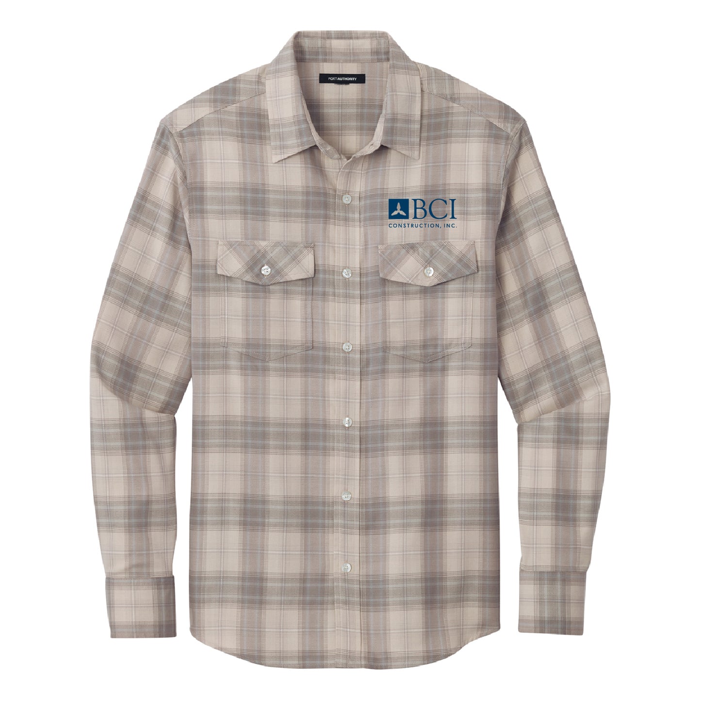 BCI Long Sleeve Ombre Plaid Shirt