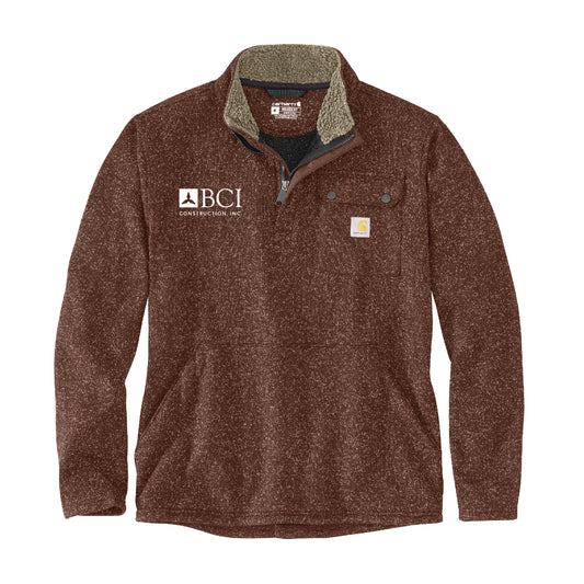 BCI Carhartt Mens Relaxed Fit Midweight Quarter-Zip Pocket Sweater Fleece