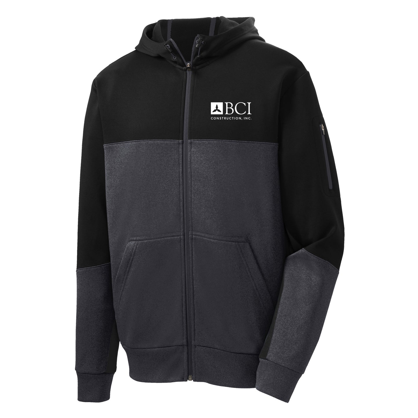 BCI Tech Fleece Colorblock Full-Zip Hooded Jacket