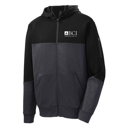 BCI Tech Fleece Colorblock Full-Zip Hooded Jacket