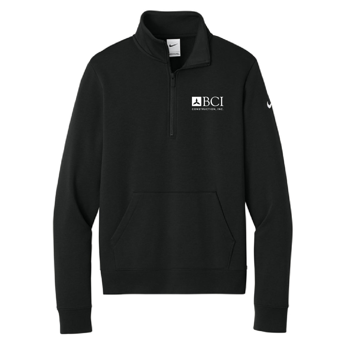 BCI Nike Women's Club Fleece Sleeve Swoosh 1/2-Zip