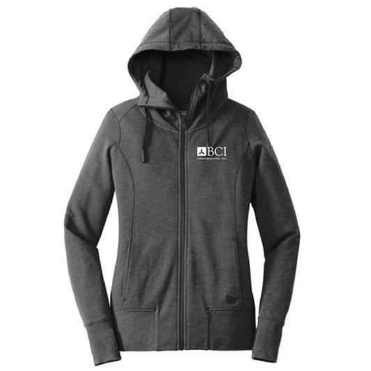 BCI Ladies Tri-Blend Fleece Full-Zip Hoodie