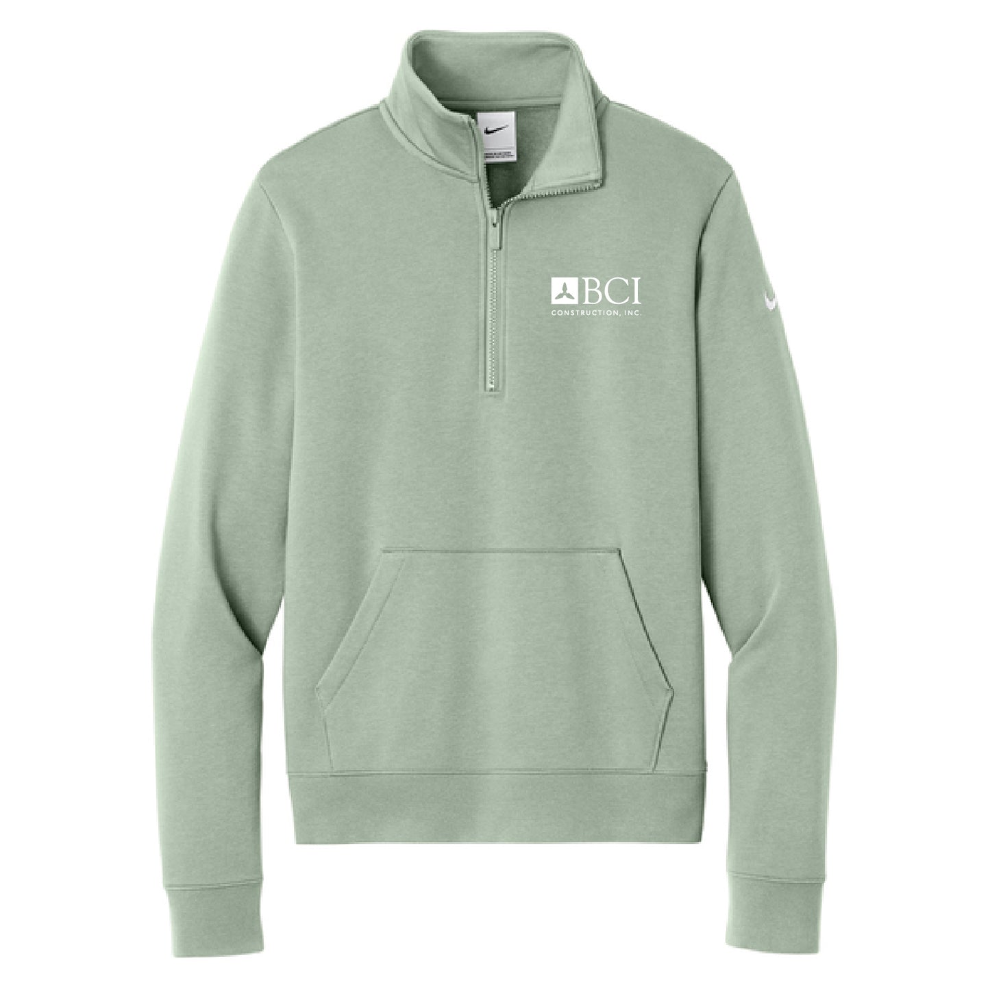 BCI Nike Women's Club Fleece Sleeve Swoosh 1/2-Zip