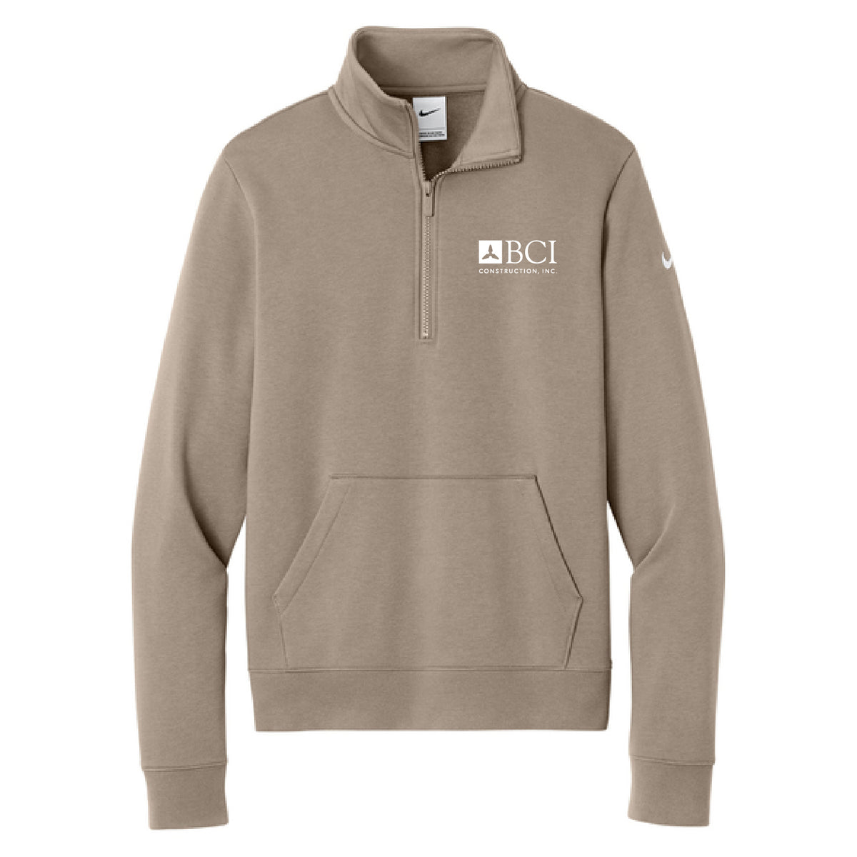 BCI Nike Women's Club Fleece Sleeve Swoosh 1/2-Zip
