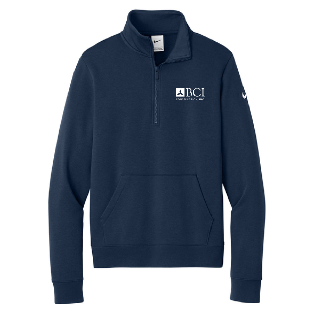 BCI Nike Women's Club Fleece Sleeve Swoosh 1/2-Zip
