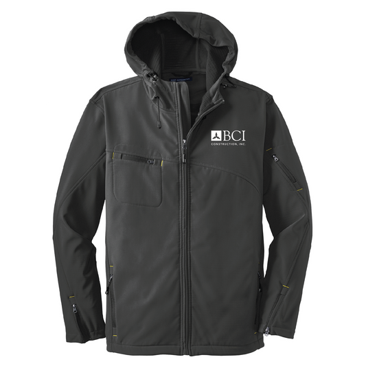 BCI Textured Hooded Soft Shell Jacket