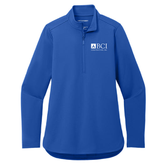 BCI Port Authority® Ladies C-FREE® Double Knit 1/4-Zip LK880