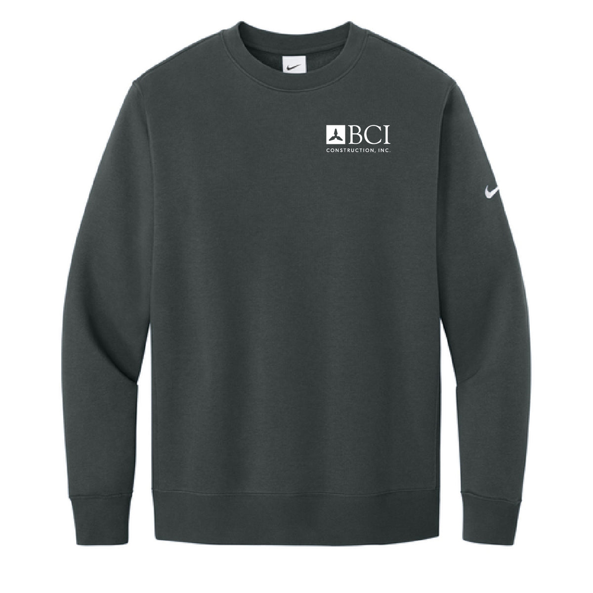 BCI Nike Club Fleece Sleeve Swoosh Crew
