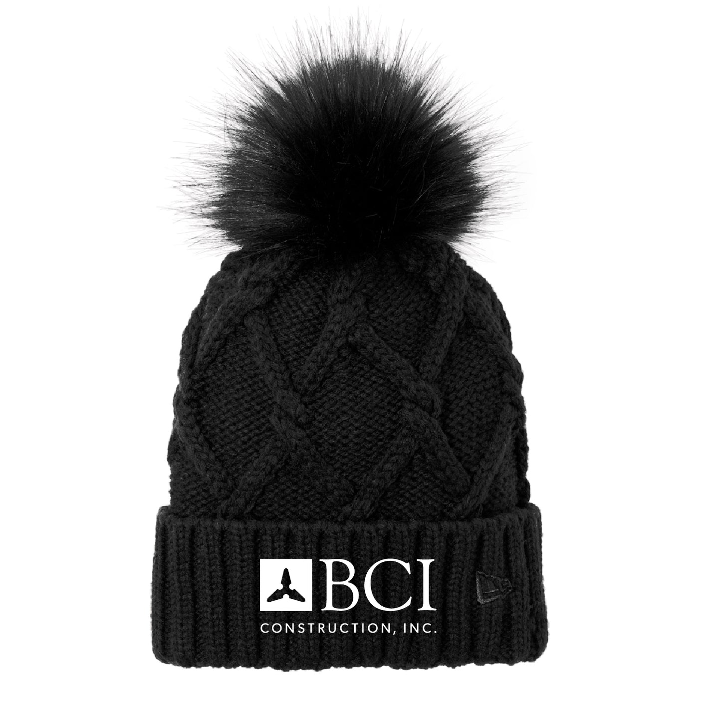 BCI Faux Fur Pom Beanie