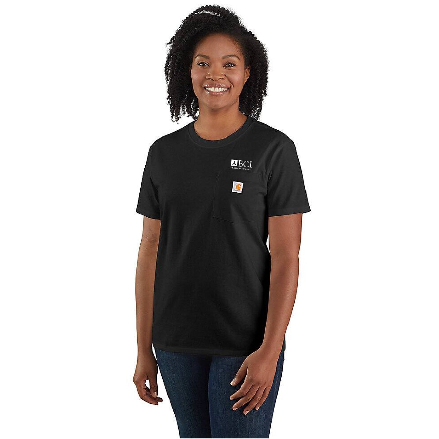 BCI  Carhartt Women's Women's Loose Fit Heavyweight Short-Sleeve Pocket T-Shirt