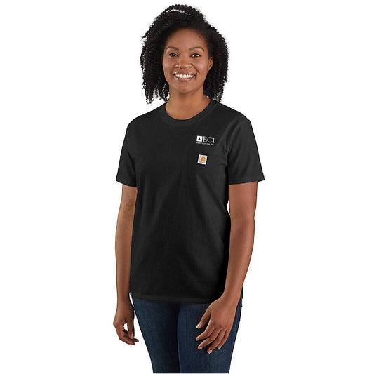 BCI  Carhartt Women's Women's Loose Fit Heavyweight Short-Sleeve Pocket T-Shirt