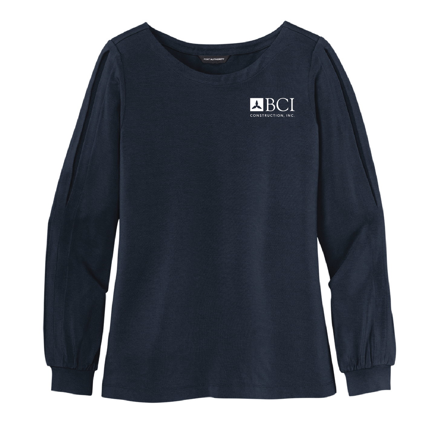 BCI Ladies Luxe Knit Jewel Neck Top