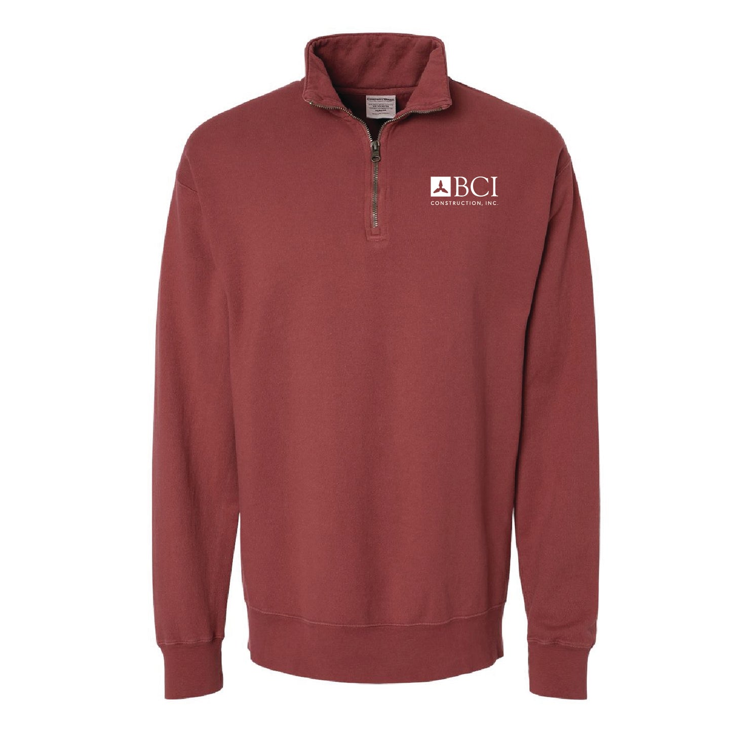 BCI Garment-Dyed Quarter-Zip Sweatshirt