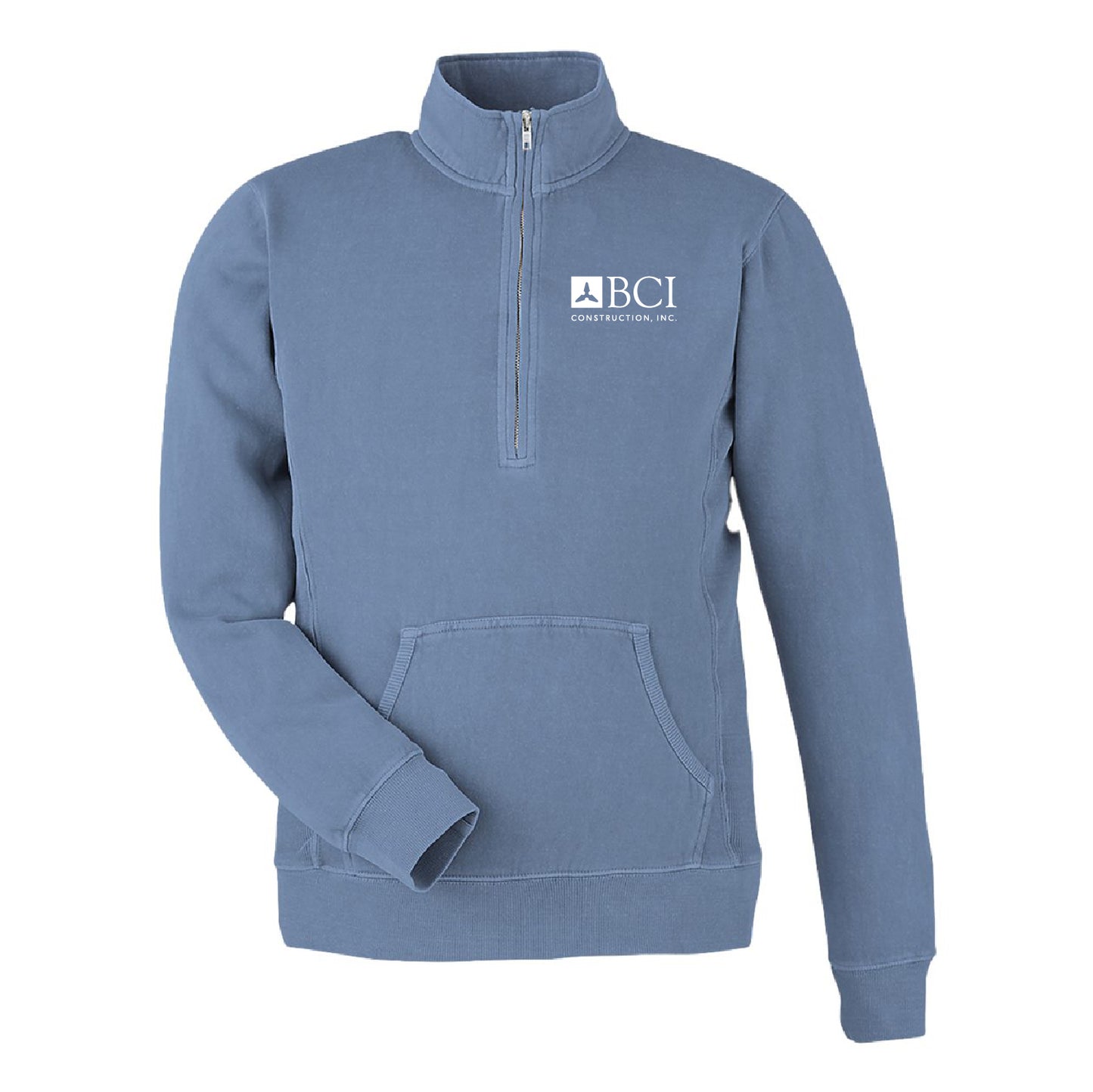 BCI J. America - Pigment-Dyed Fleece Quarter-Zip Pullover 8732