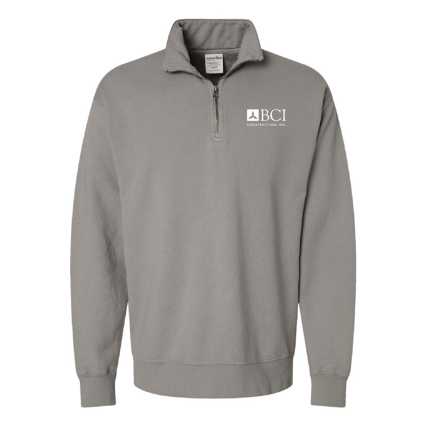 BCI Garment-Dyed Quarter-Zip Sweatshirt