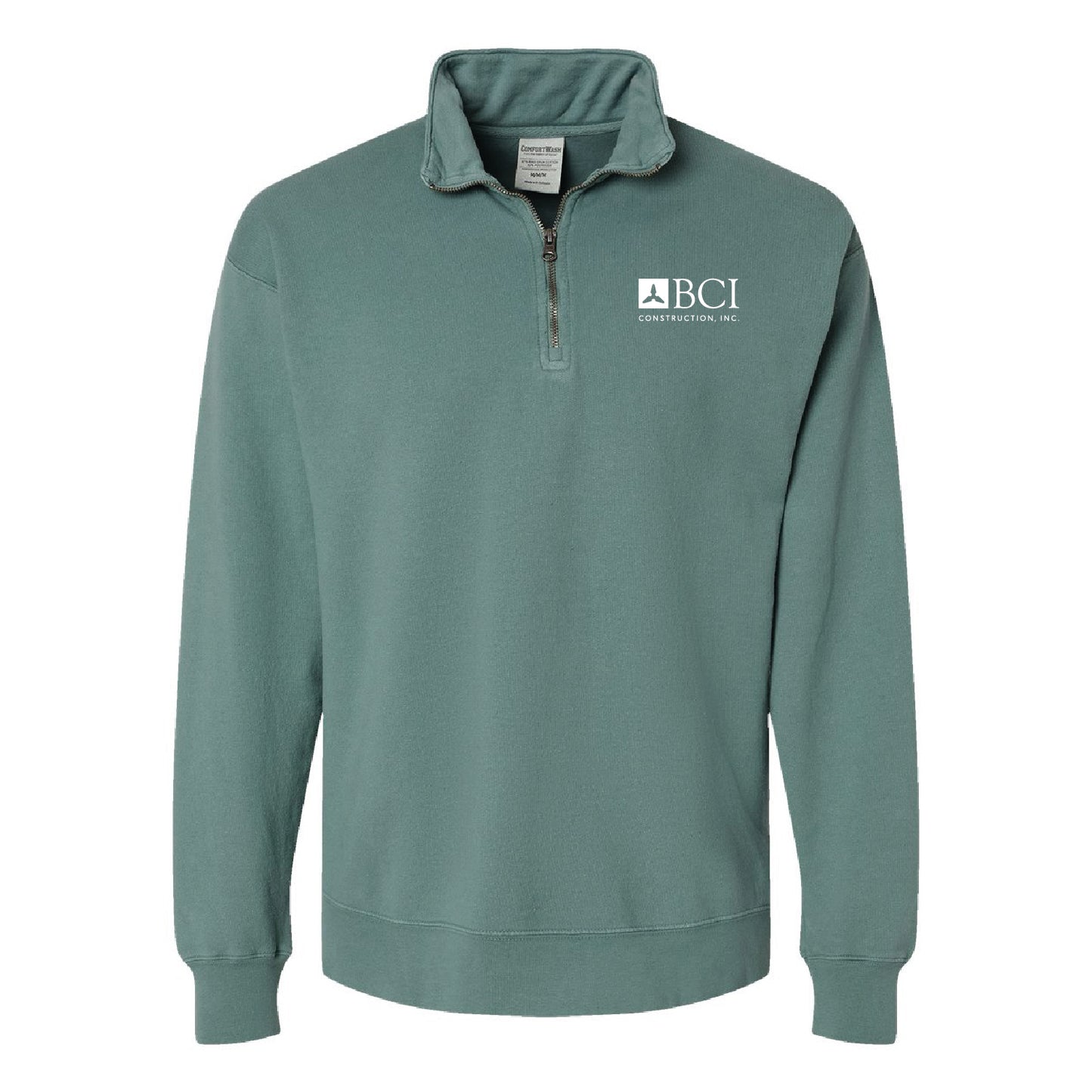 BCI Garment-Dyed Quarter-Zip Sweatshirt