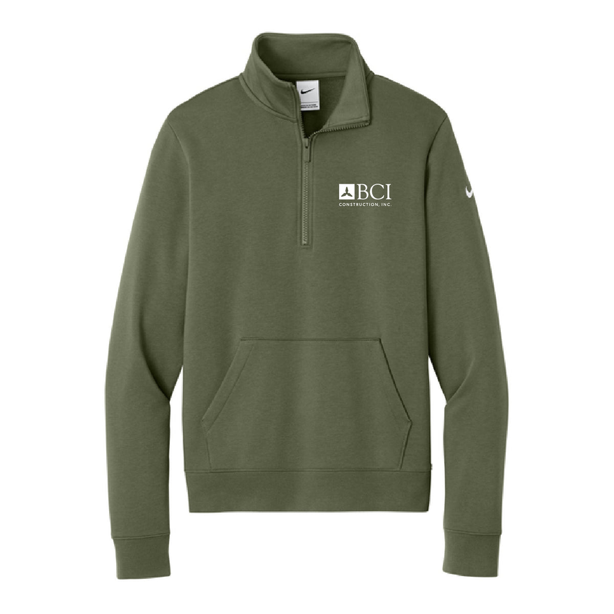 BCI Nike Women's Club Fleece Sleeve Swoosh 1/2-Zip