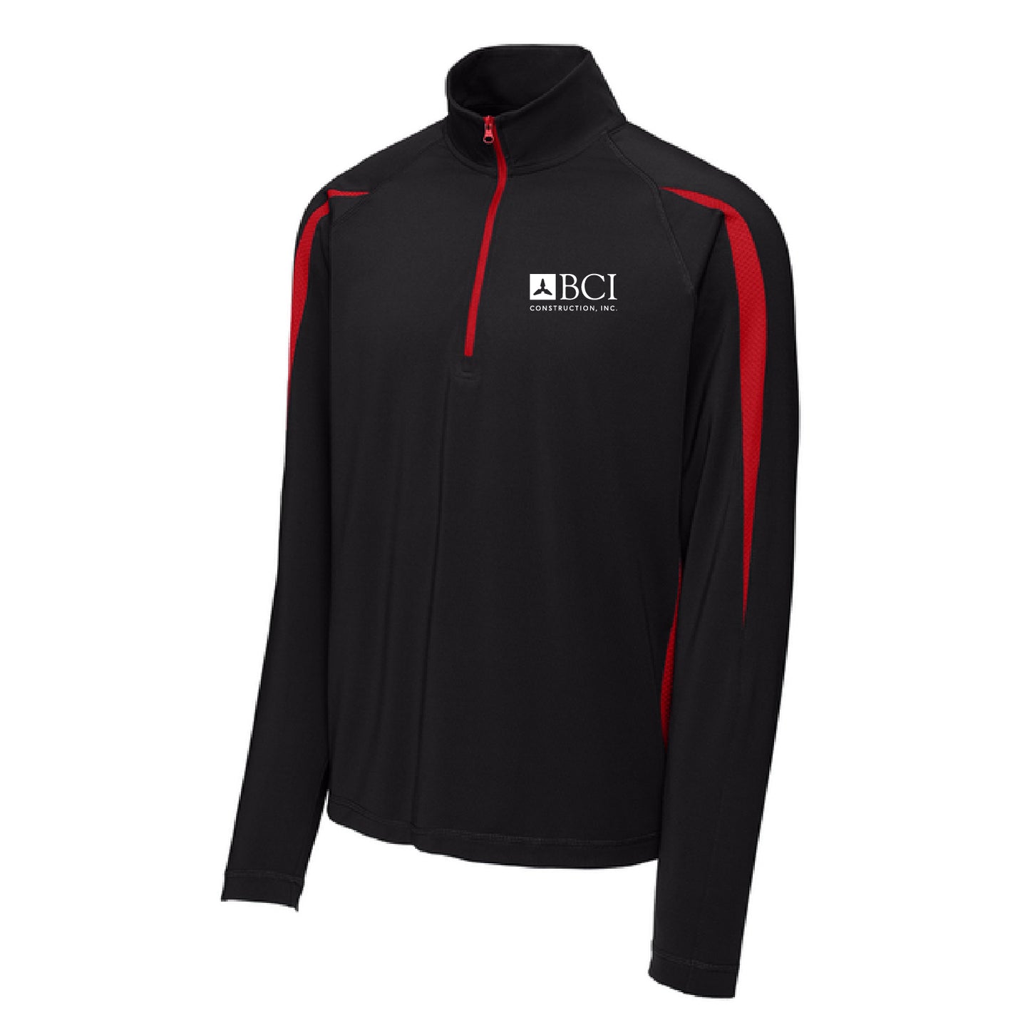 BCI Sport-Wick® Stretch 1/4-Zip Colorblock Pullover