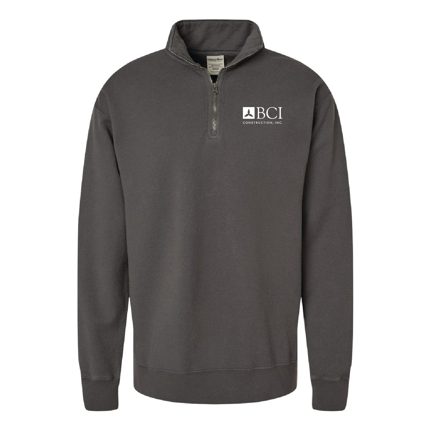 BCI Garment-Dyed Quarter-Zip Sweatshirt