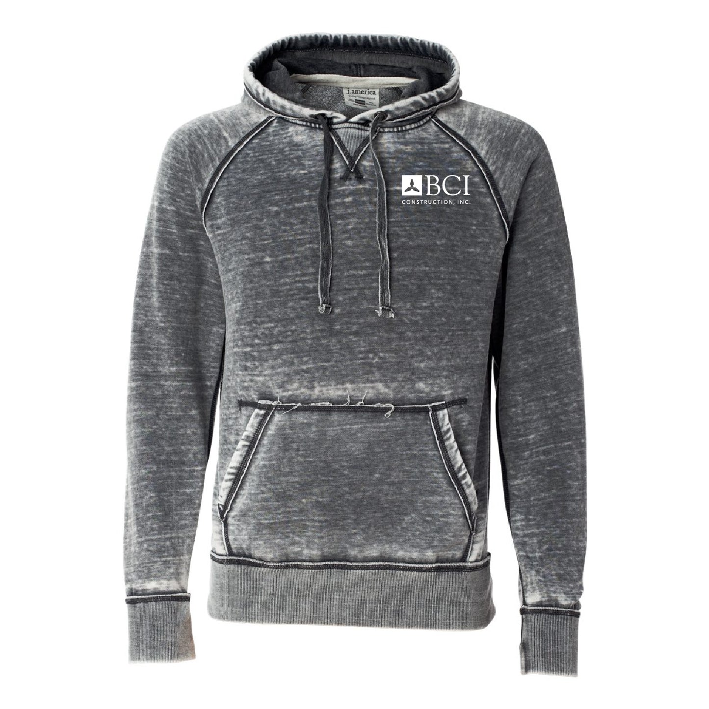 BCI J. America - Vintage Zen Fleece Hooded Sweatshirt 8915