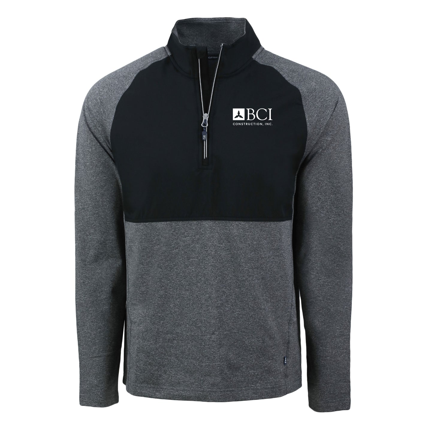 BCI Cutter & Buck Men's Adapt Eco Knit Hybrid Recycle Quarter Zip