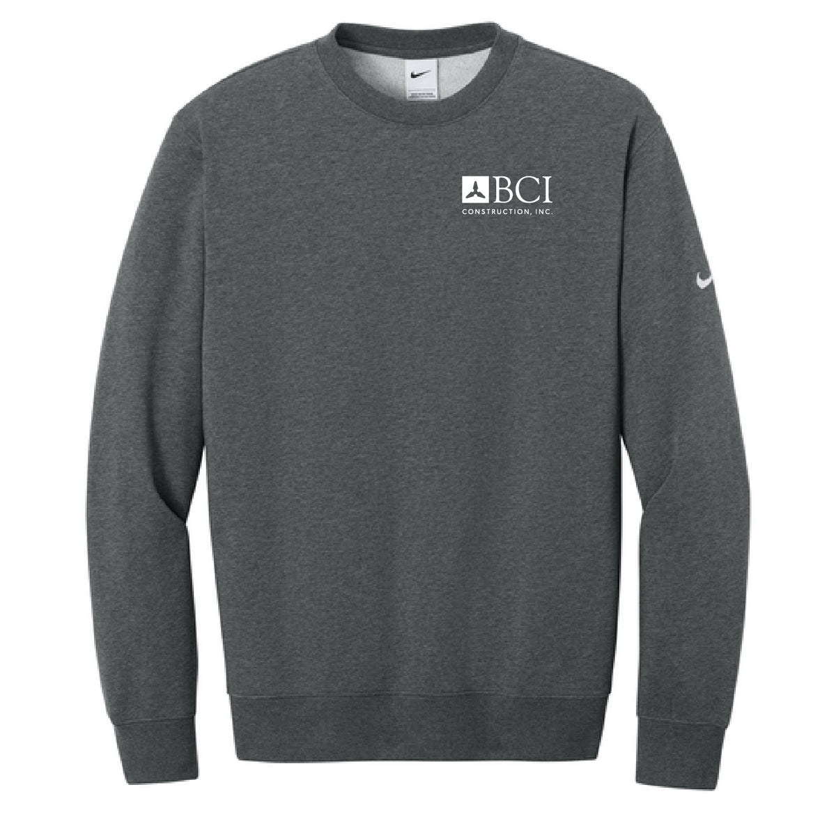BCI Nike Club Fleece Sleeve Swoosh Crew