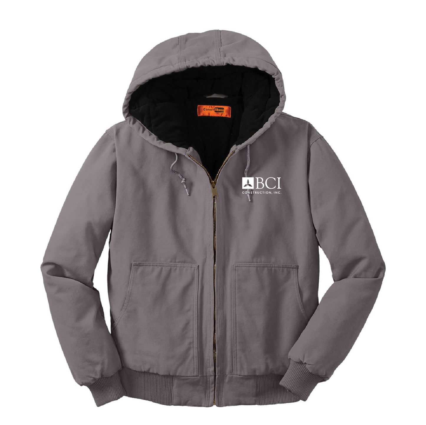 BCI Washed Duck Cloth Insulated Hooded Work Jacket