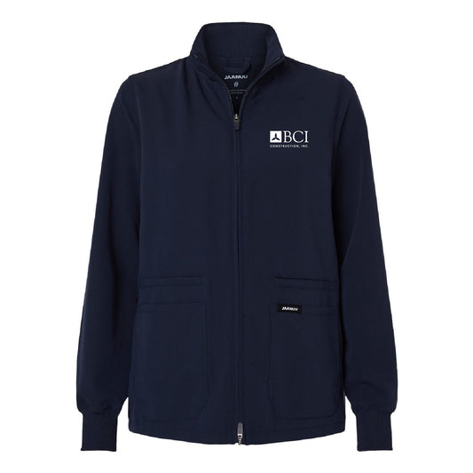 BCI Jaanuu Women's Ceri Essential Full-Zip 6-Pocket Scrub Jacket