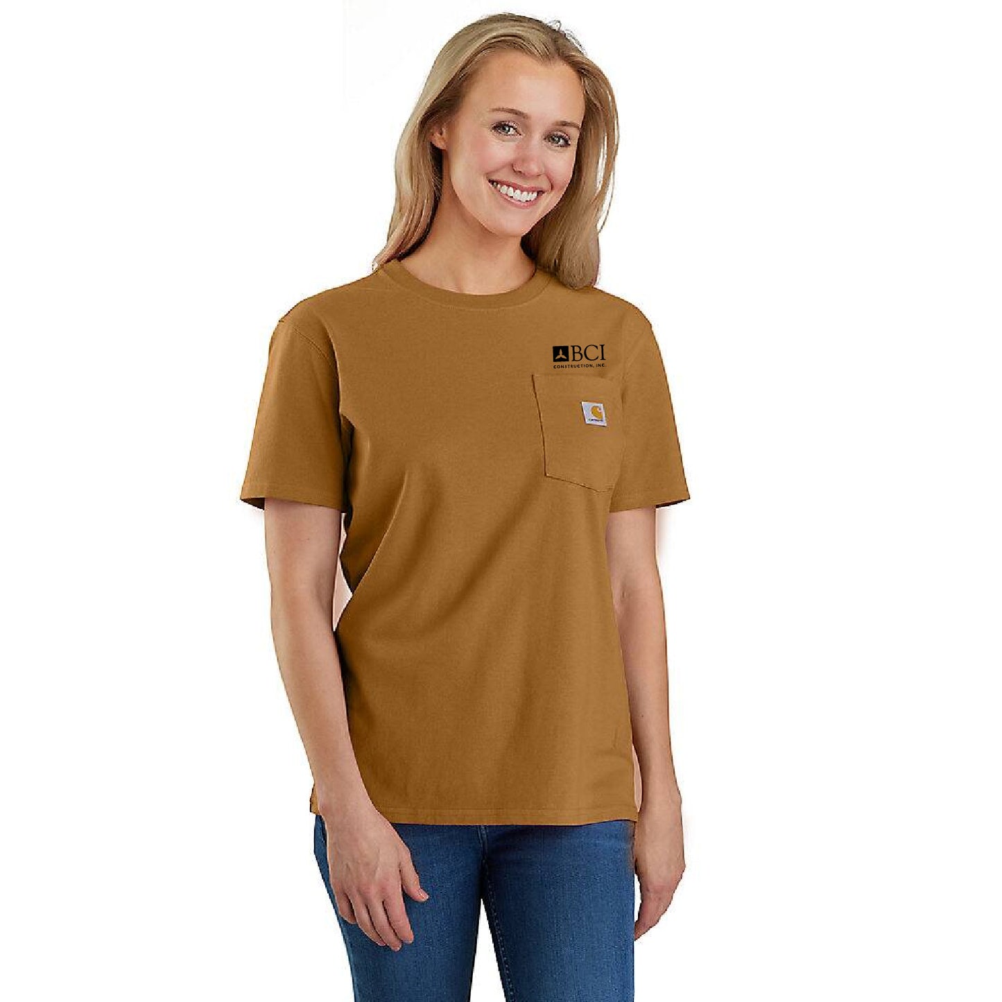 BCI  Carhartt Women's Women's Loose Fit Heavyweight Short-Sleeve Pocket T-Shirt