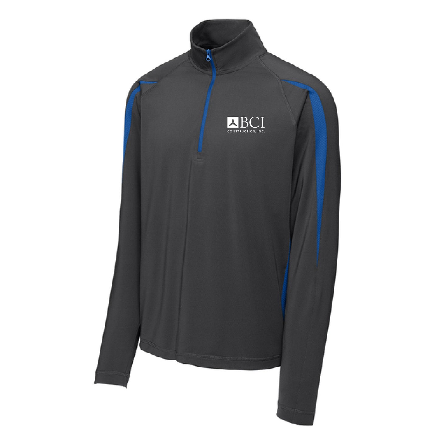 BCI Sport-Wick® Stretch 1/4-Zip Colorblock Pullover
