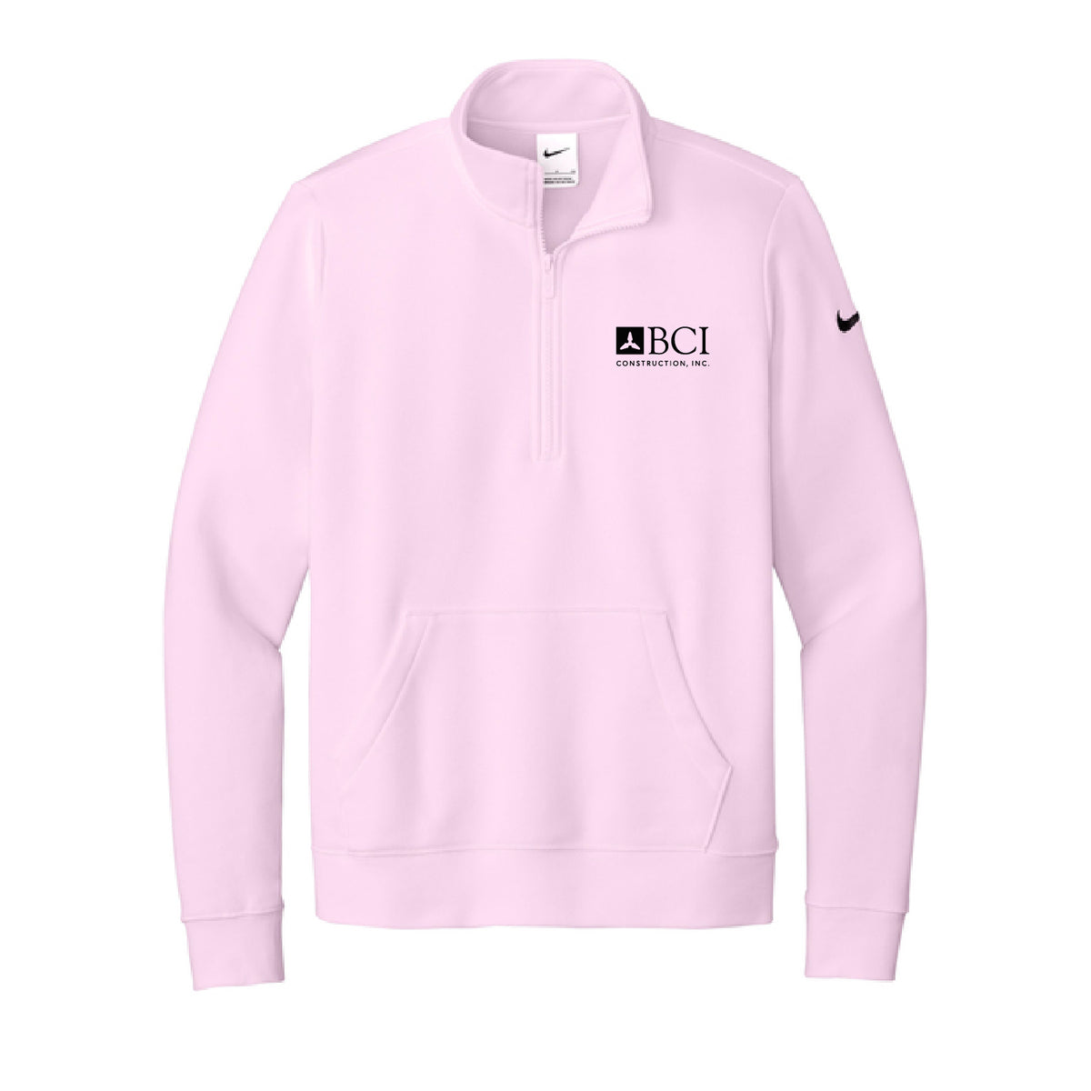 BCI Nike Women's Club Fleece Sleeve Swoosh 1/2-Zip