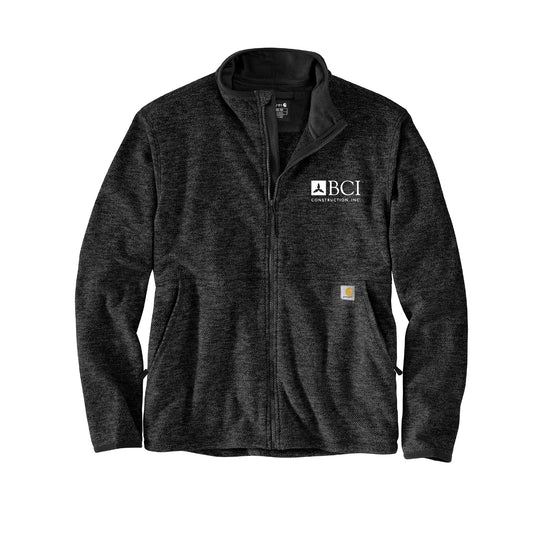 BCI Carhartt Mens Full-Zip Relaxed Fit Fleece Jacket