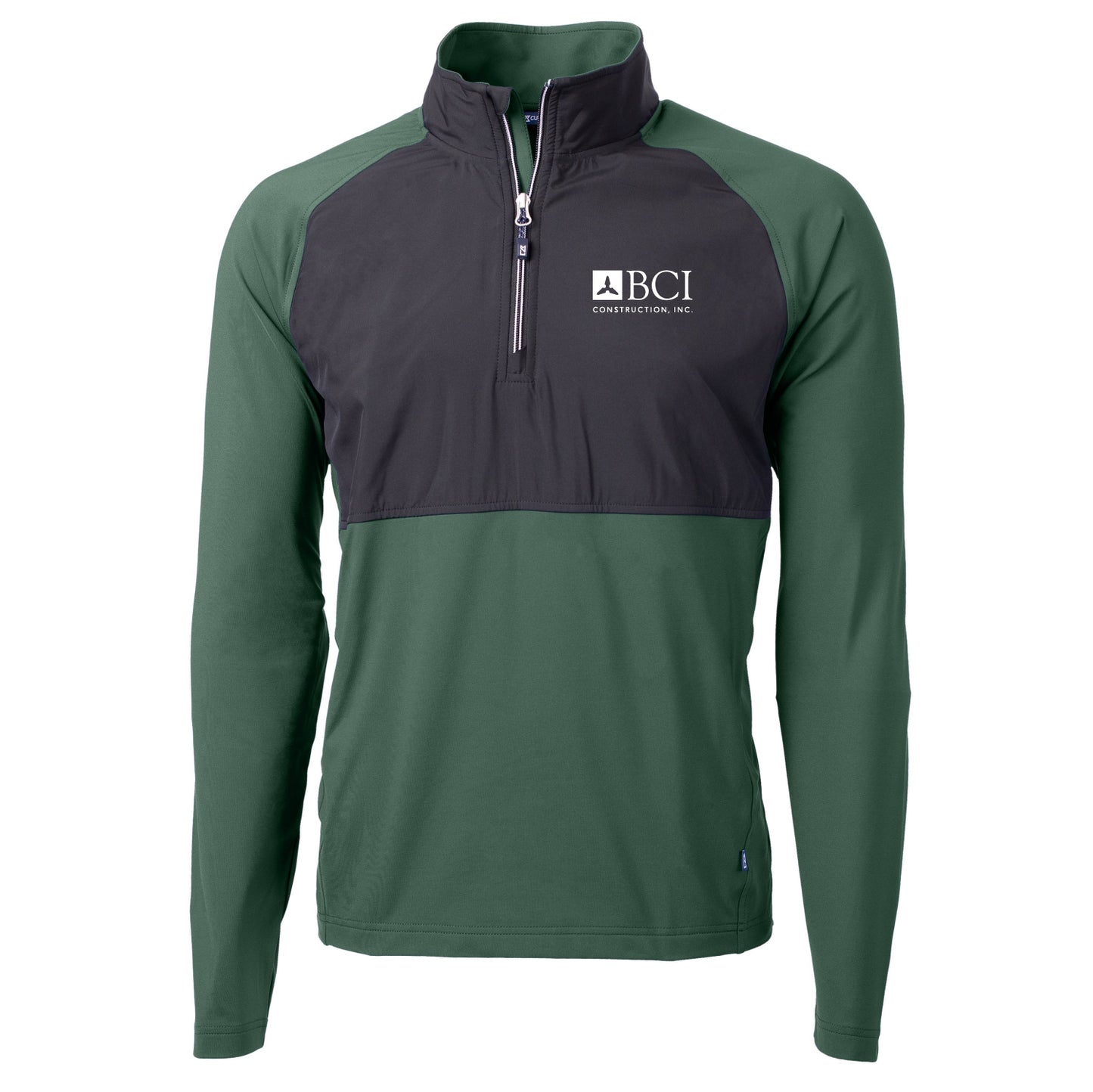 BCI Cutter & Buck Men's Adapt Eco Knit Hybrid Recycle Quarter Zip