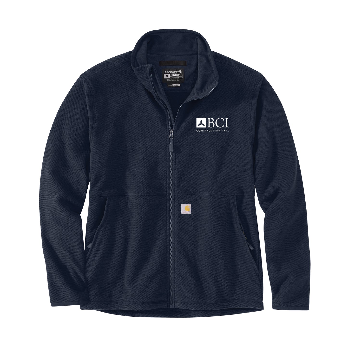 BCI Carhartt Mens Full-Zip Relaxed Fit Fleece Jacket