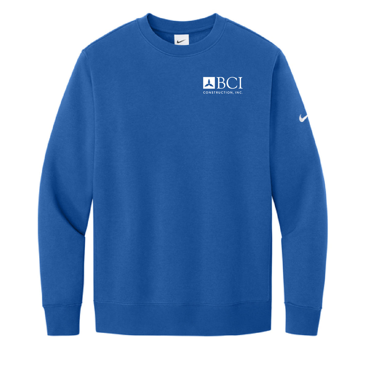 BCI Nike Club Fleece Sleeve Swoosh Crew