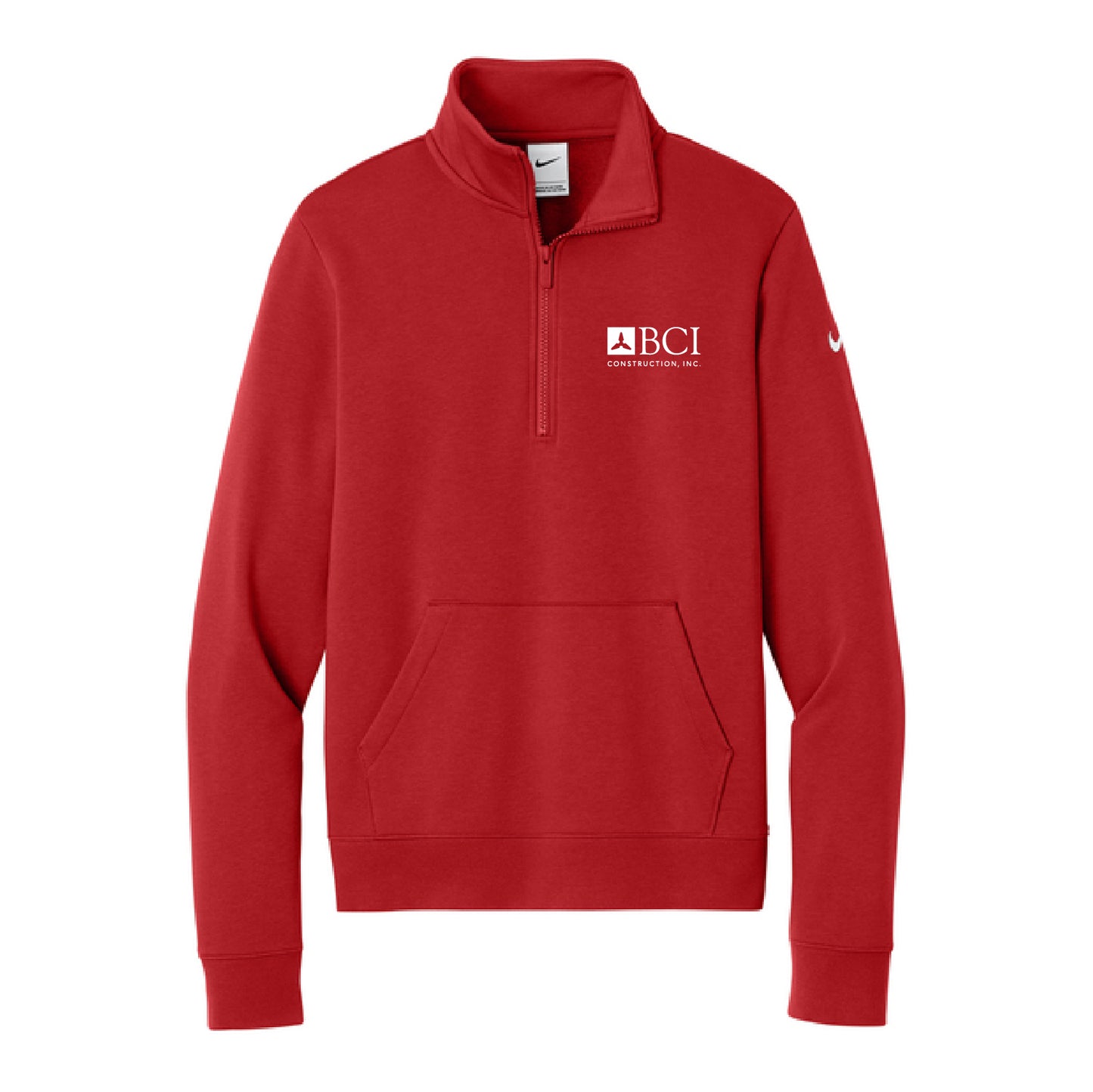 BCI Nike Women's Club Fleece Sleeve Swoosh 1/2-Zip