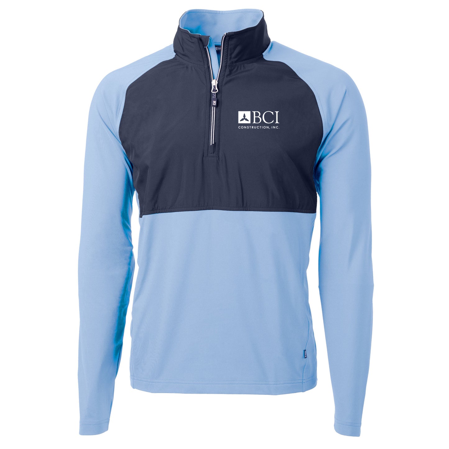 BCI Cutter & Buck Men's Adapt Eco Knit Hybrid Recycle Quarter Zip