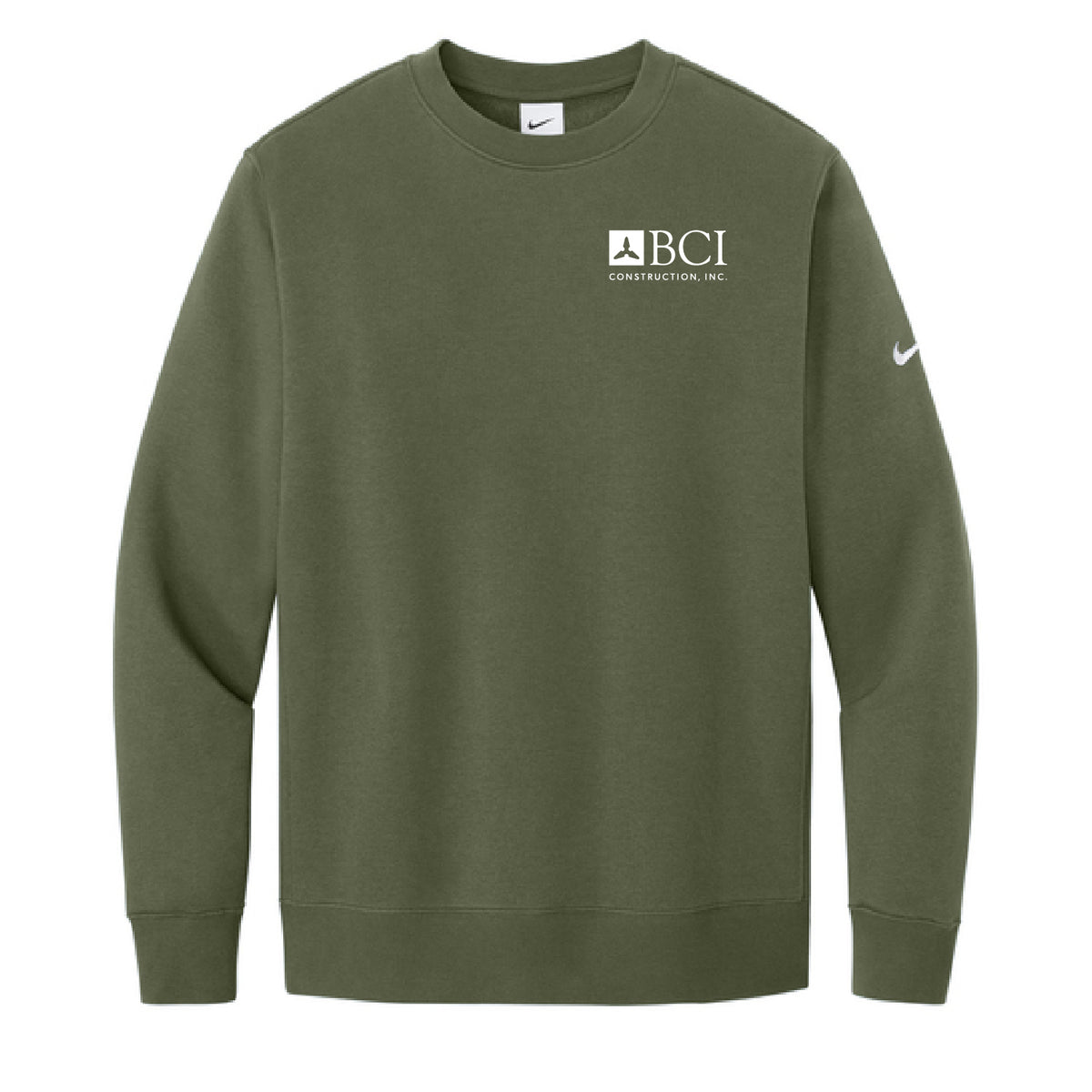 BCI Nike Club Fleece Sleeve Swoosh Crew