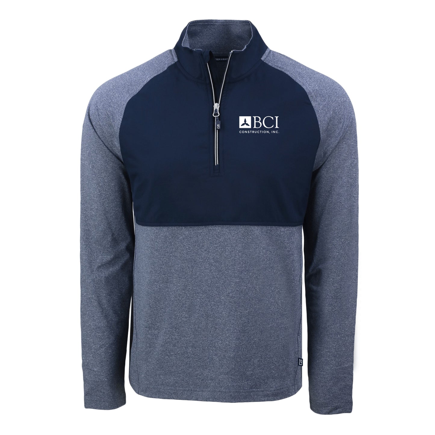 BCI Cutter & Buck Men's Adapt Eco Knit Hybrid Recycle Quarter Zip