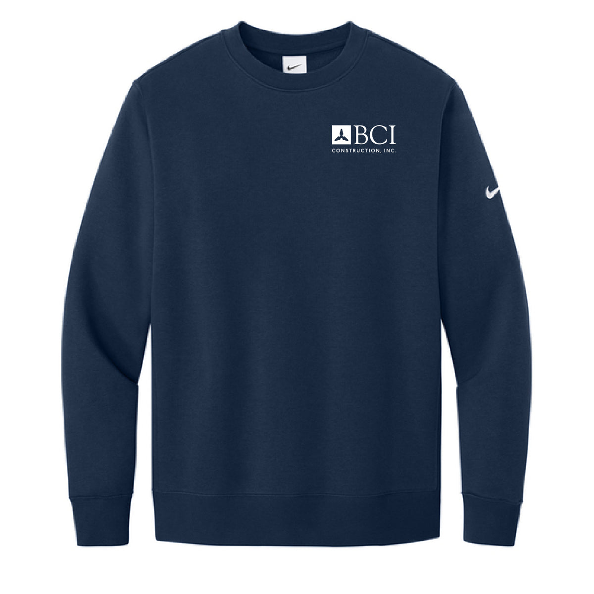 BCI Nike Club Fleece Sleeve Swoosh Crew