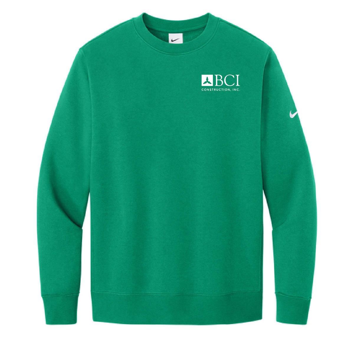 BCI Nike Club Fleece Sleeve Swoosh Crew